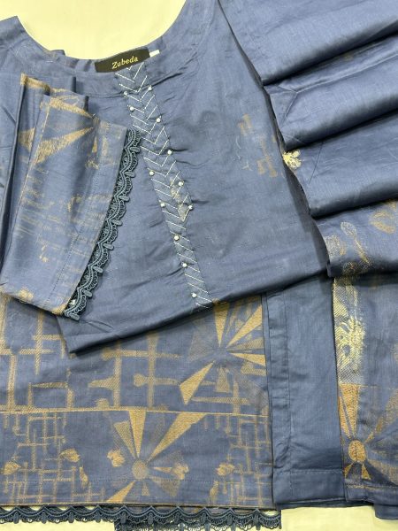 Steel Blue Premium Jacquard
