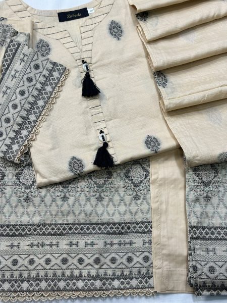 Ivory Gold Premium Jacquard