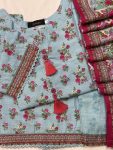Powder Blue Floral