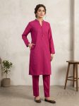 Solid Khaddar Pocket Style