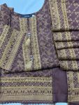 Mocha Splendor – Premium Pashmina 3-Piece Suit