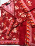 Ruby Botanical – Premium Linen 3-Piece Collection
