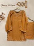 Mustard Bloom – 2 Piece Embroidered Cambric Cotton Set